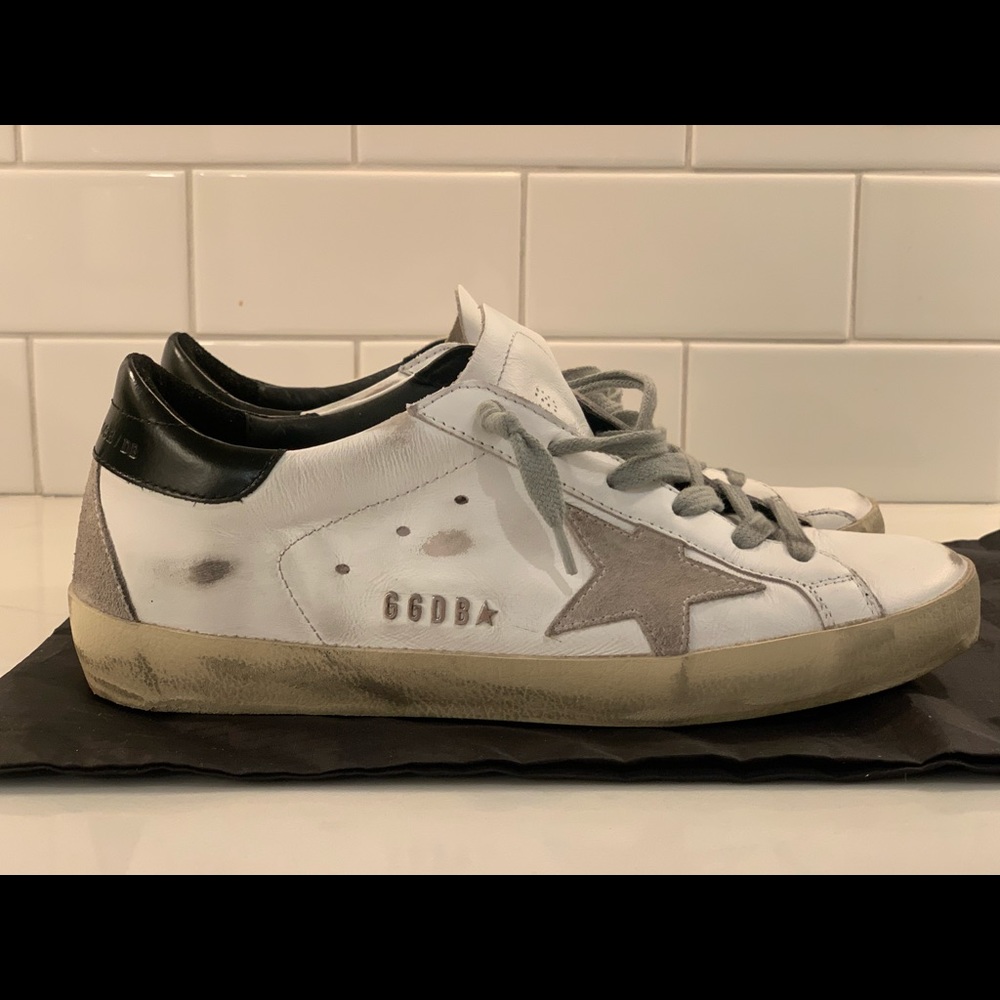 Golden Goose sneakers size 38.  Worn twice!
